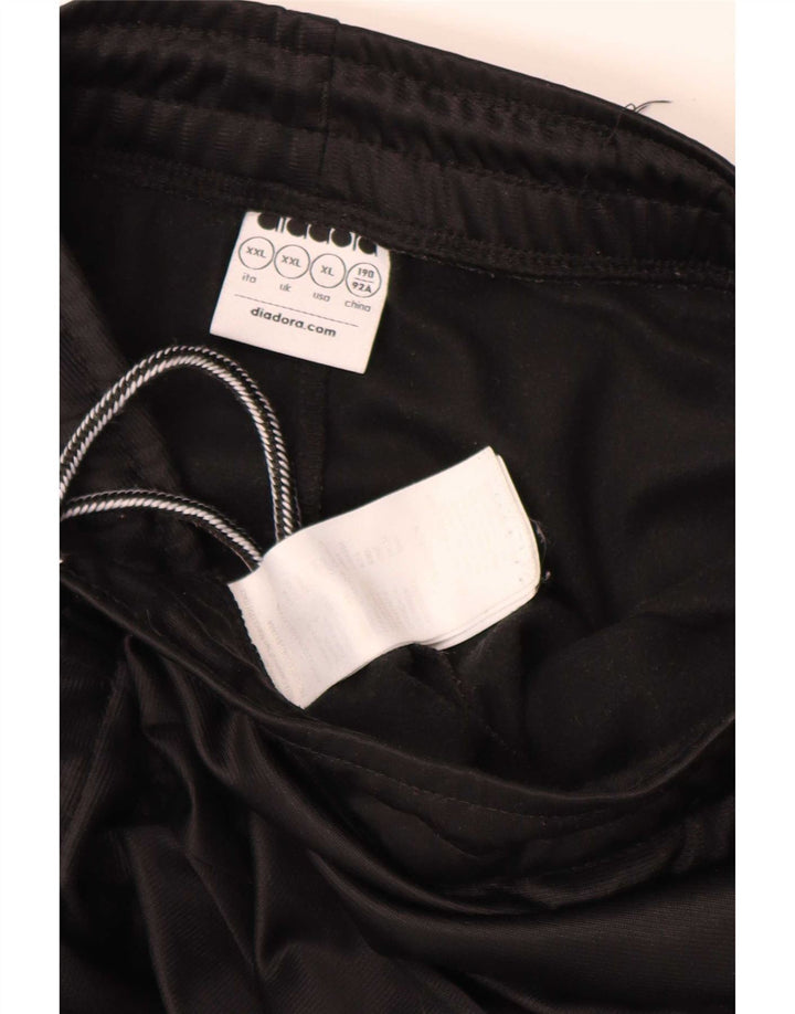 Diadora Mens Tracksuit Trousers Joggers 2XL Black Polyester