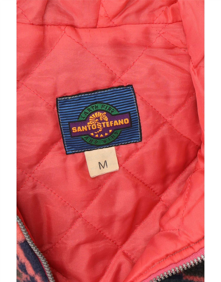 Santo Stefano Womens Hooded Windbreaker Jacket UK 14 Medium Multicoloured