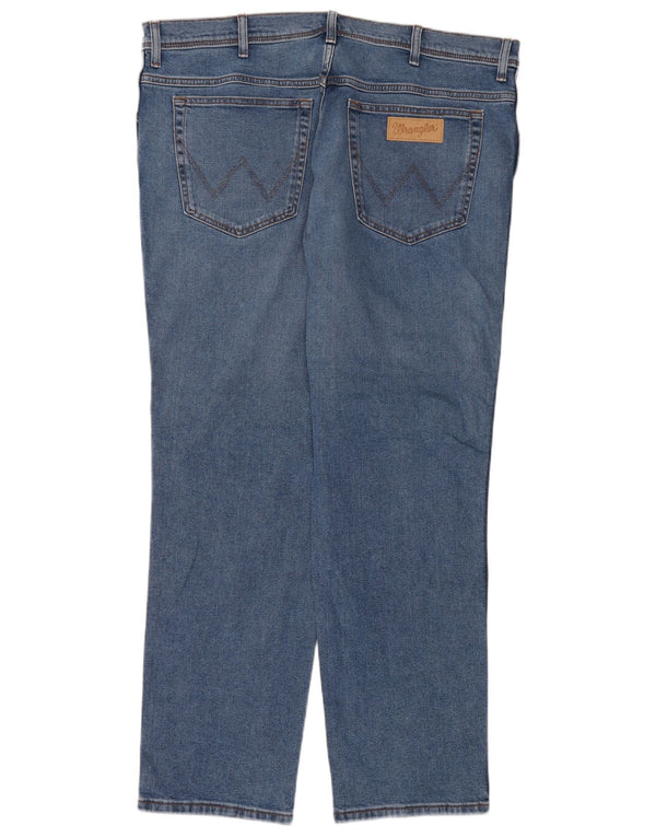Wrangler Mens Texas Slim Jeans W42 L30 Blue Cotton