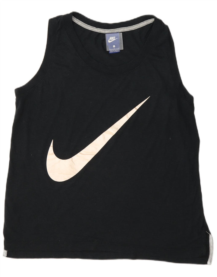 Nike Womens Graphic Vest Top UK 16 Large Navy Blue