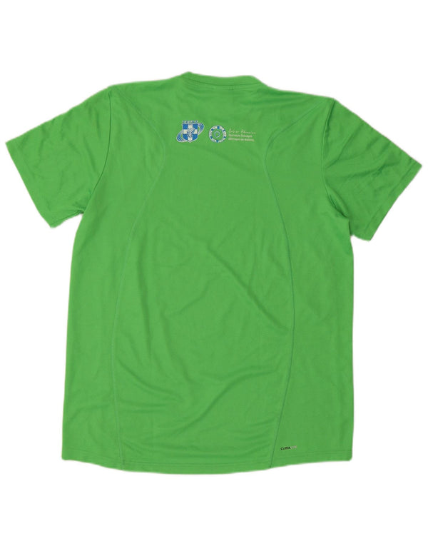 Adidas Mens Aohna Graphic T-Shirt Top Medium Green Polyester