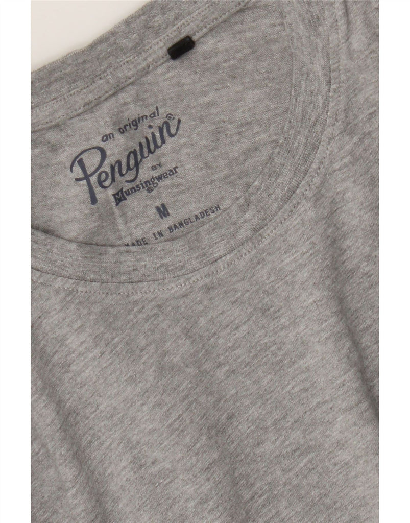 PENGUIN Mens T-Shirt Top Medium Grey Vintage Penguin and Second-Hand Penguin from Messina Hembry 