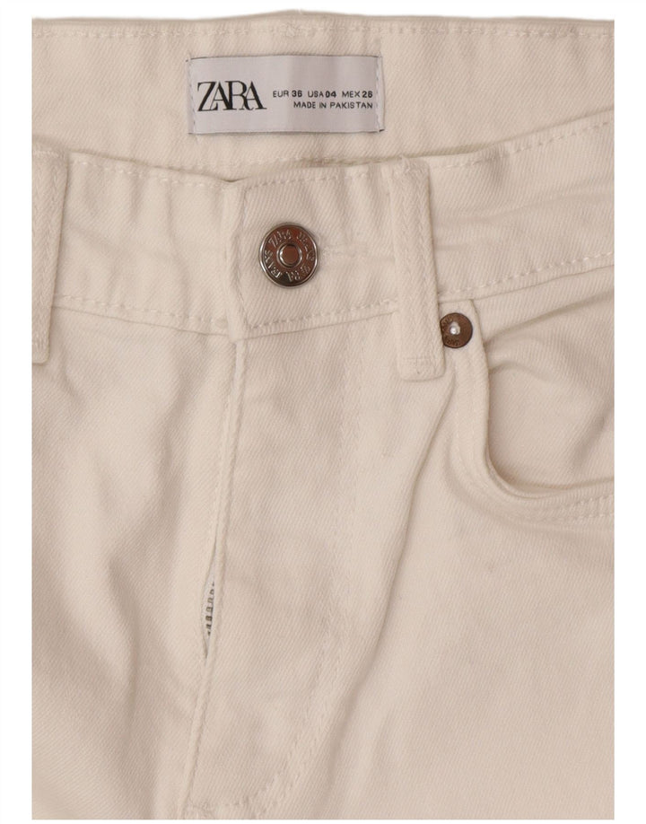 Zara Womens Bootcut Jeans EU 36 XS W26 L27 White