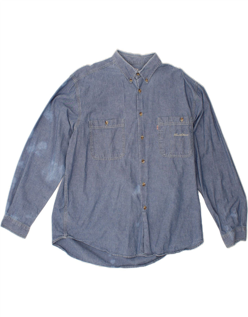 LEVI'S Mens Shirt XL Blue Cotton Vintage Levi's and Second-Hand Levi's from Messina Hembry 