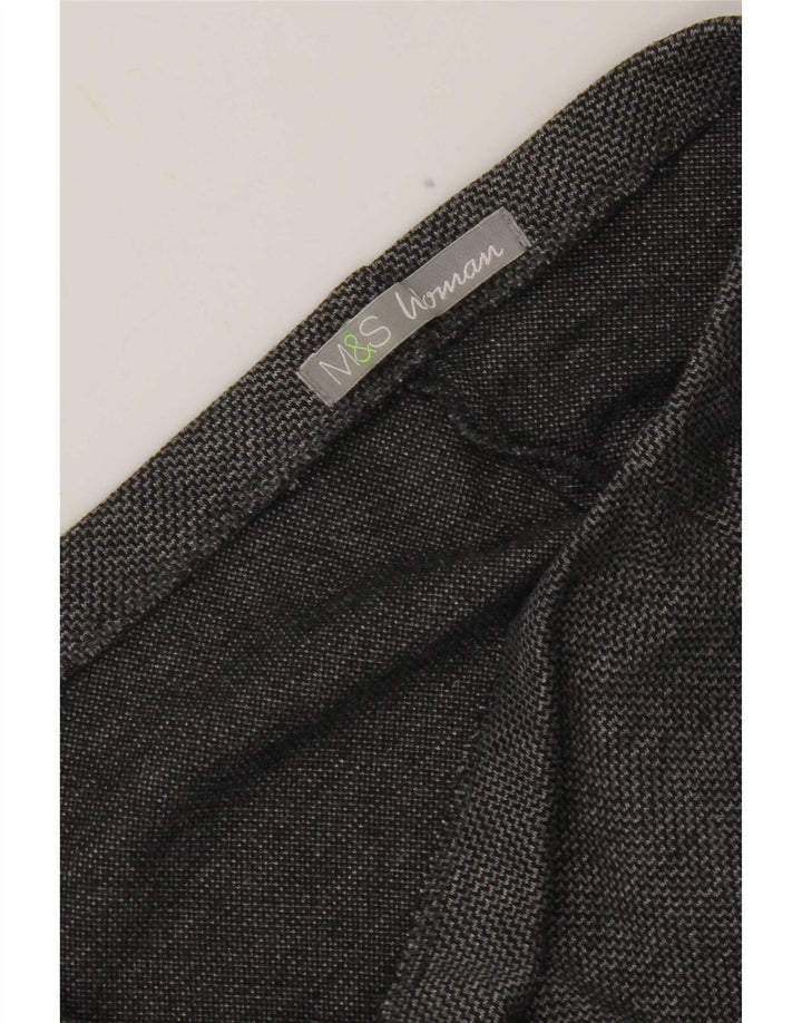 Marks & Spencer Womens Wide Leg Casual Trousers W32 L27 Grey