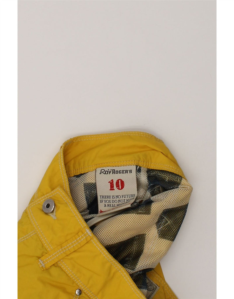 ROY ROGERS Boys Casual Shorts 9-10 Years W26  Yellow Polyamide | Vintage Roy Rogers | Thrift | Second-Hand Roy Rogers | Used Clothing | Messina Hembry 