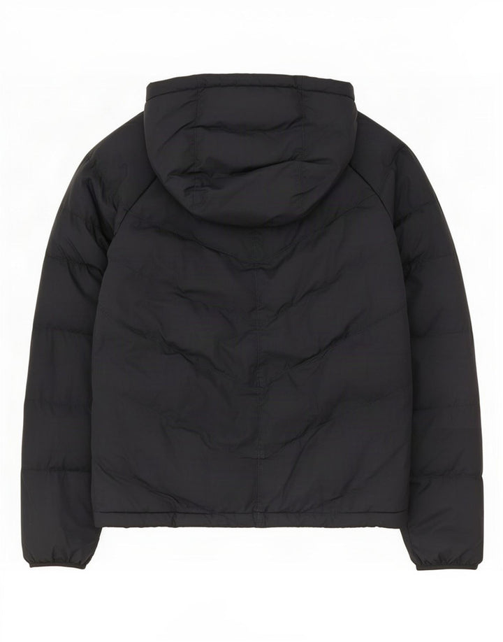 Nike Boys Hooded Padded Jacket 13-14 Years XL Black Polyester