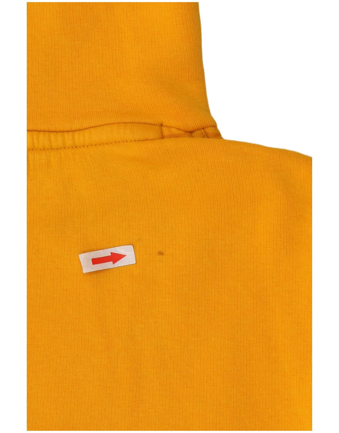 Champion Mens Graphic Hoodie Jumper Medium Yellow Cotton