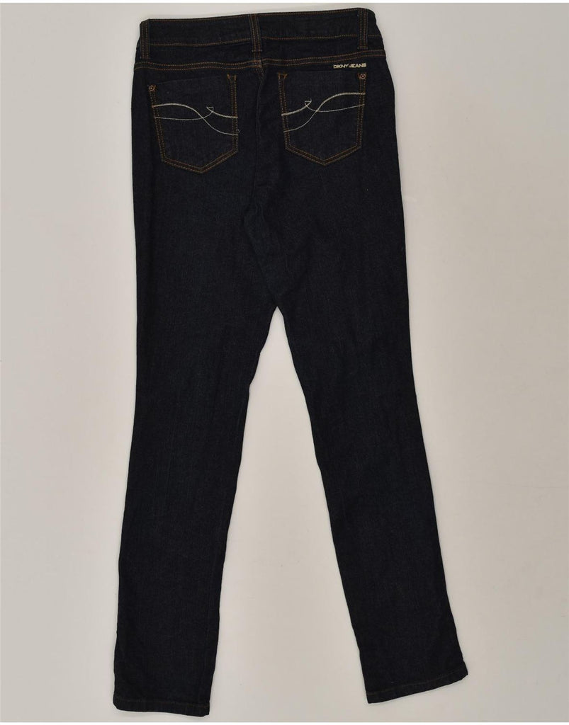 DKNY Womens Skinny Jeans US 8 Medium W30 L32 Navy Blue Cotton | Vintage Dkny | Thrift | Second-Hand Dkny | Used Clothing | Messina Hembry 