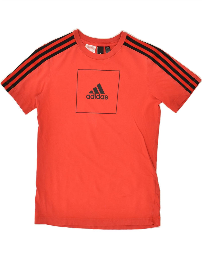 ADIDAS Boys Graphic T-Shirt Top 11-12 Years Red Cotton | Vintage Adidas | Thrift | Second-Hand Adidas | Used Clothing | Messina Hembry 