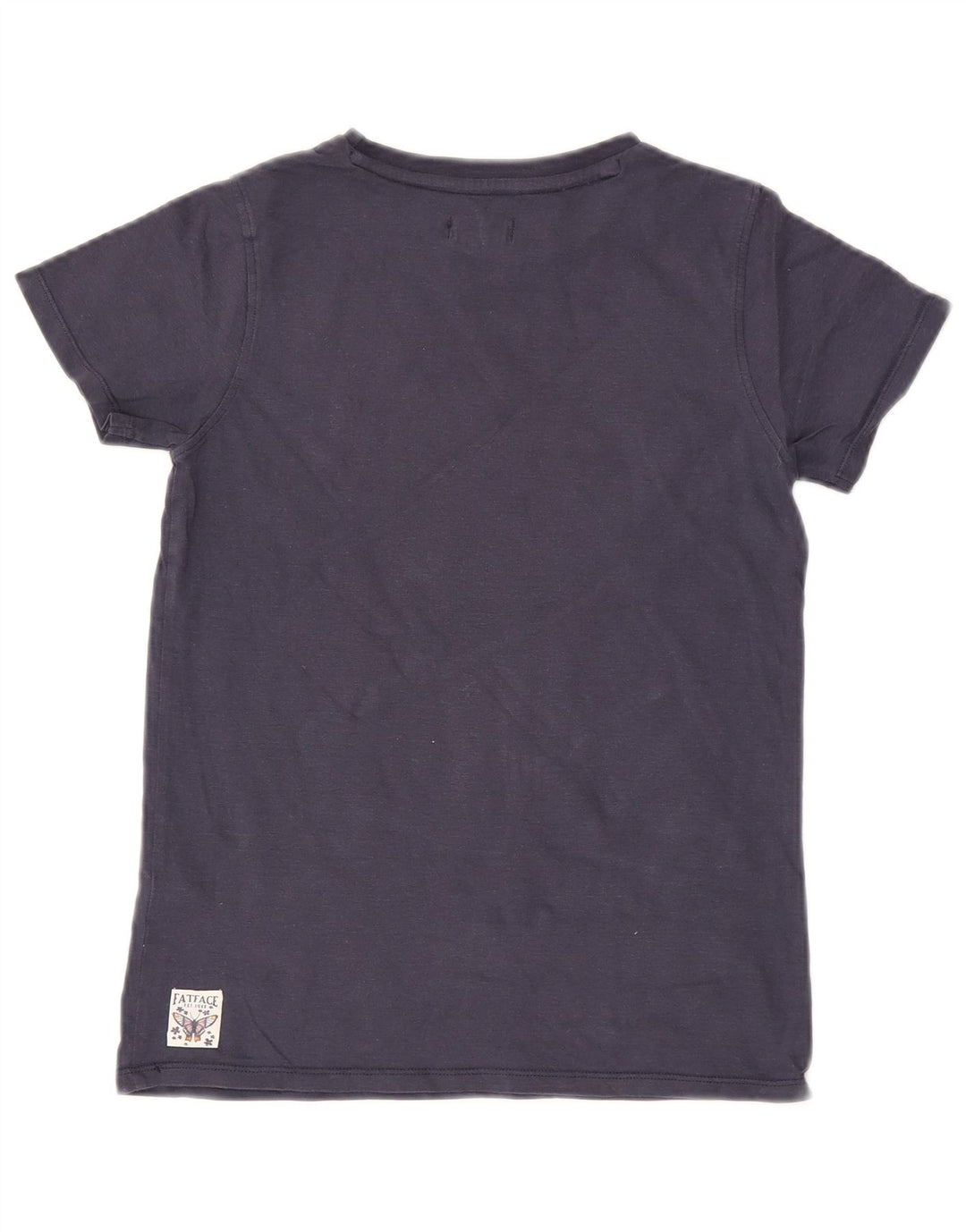 FAT FACE Boys T-Shirt Top 11-12 Years Navy Blue Cotton