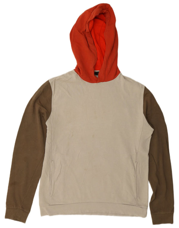 Cos Mens Loose Fit Hoodie Jumper Small Multicoloured Colourblock Cotton