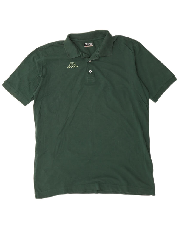 Kappa Mens Polo Shirt 2XL Green Cotton