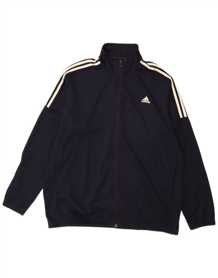 Adidas Mens Tracksuit Top Jacket 2XL Navy Blue