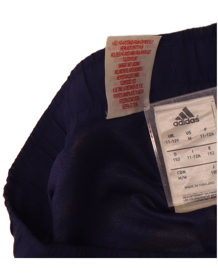 Adidas Boys Sport Shorts 11-12 Years  Multicoloured Striped Polyester