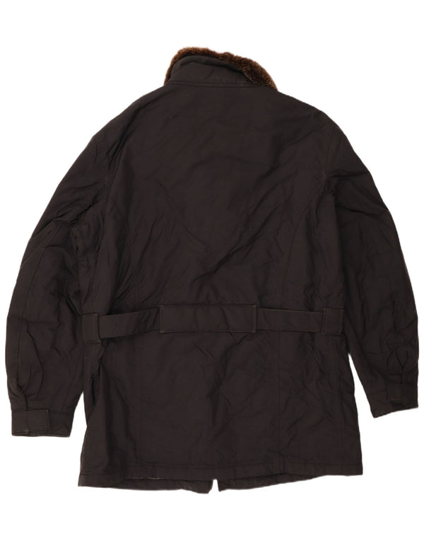 Refrigiwear Mens Regular Fit Windbreaker Jacket UK 44 2XL Black Nylon