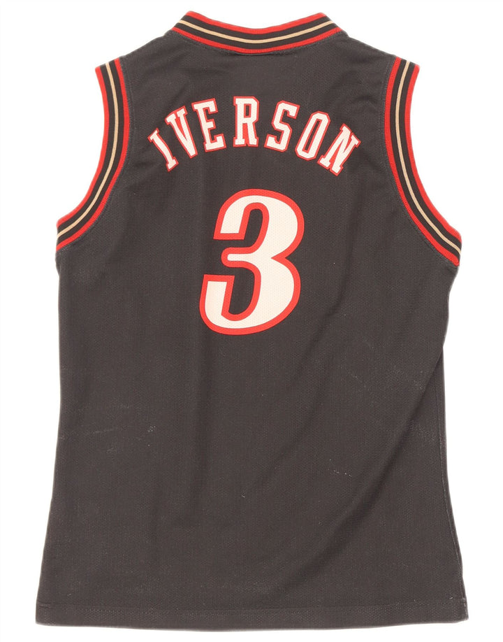 Champion Girls NBA Graphic Vest Top 11-12 Years Large Black Polyester