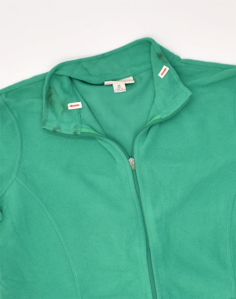 L.L.BEAN Womens Fleece Jacket UK 14 Medium Green Polyester | Vintage L.L.Bean | Thrift | Second-Hand L.L.Bean | Used Clothing | Messina Hembry 