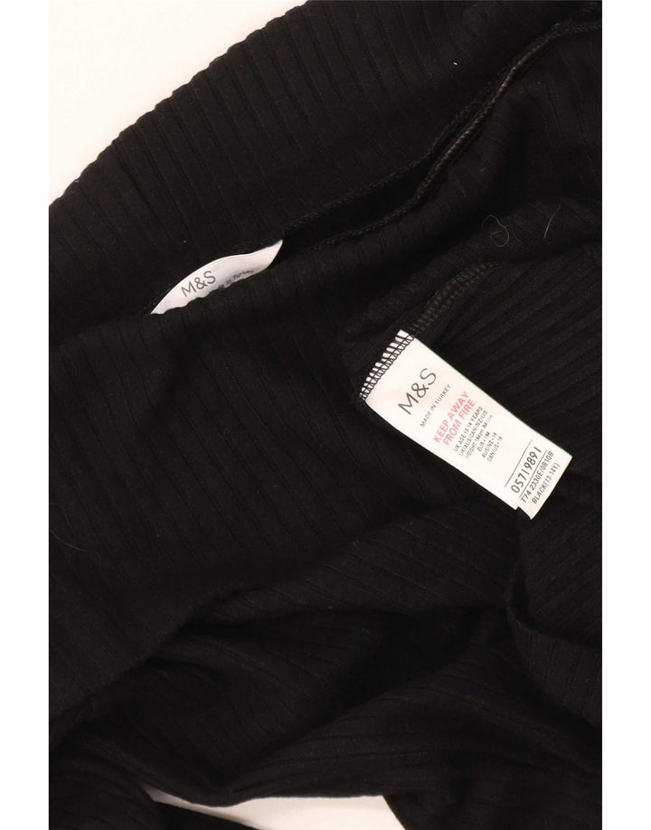 Marks & Spencer Girls Crop Off Shoulder Top 13-14 Years Black Viscose