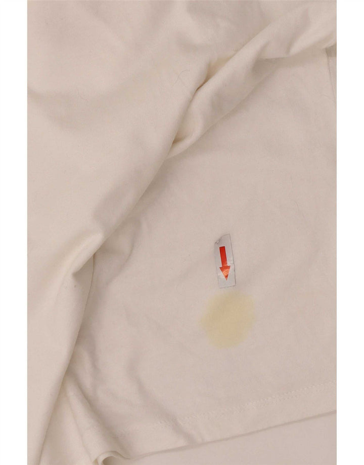 Levi's Womens Graphic T-Shirt Top UK 8 Small White Cotton