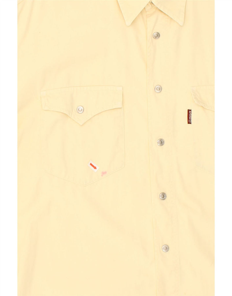 BASE 92 Mens Shirt Large Yellow | Vintage Base 92 | Thrift | Second-Hand Base 92 | Used Clothing | Messina Hembry 