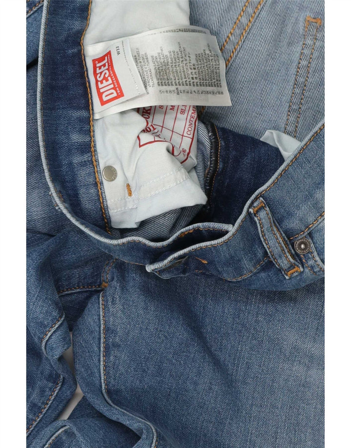 Diesel Mens Slim Jeans W33 L32 Blue Cotton