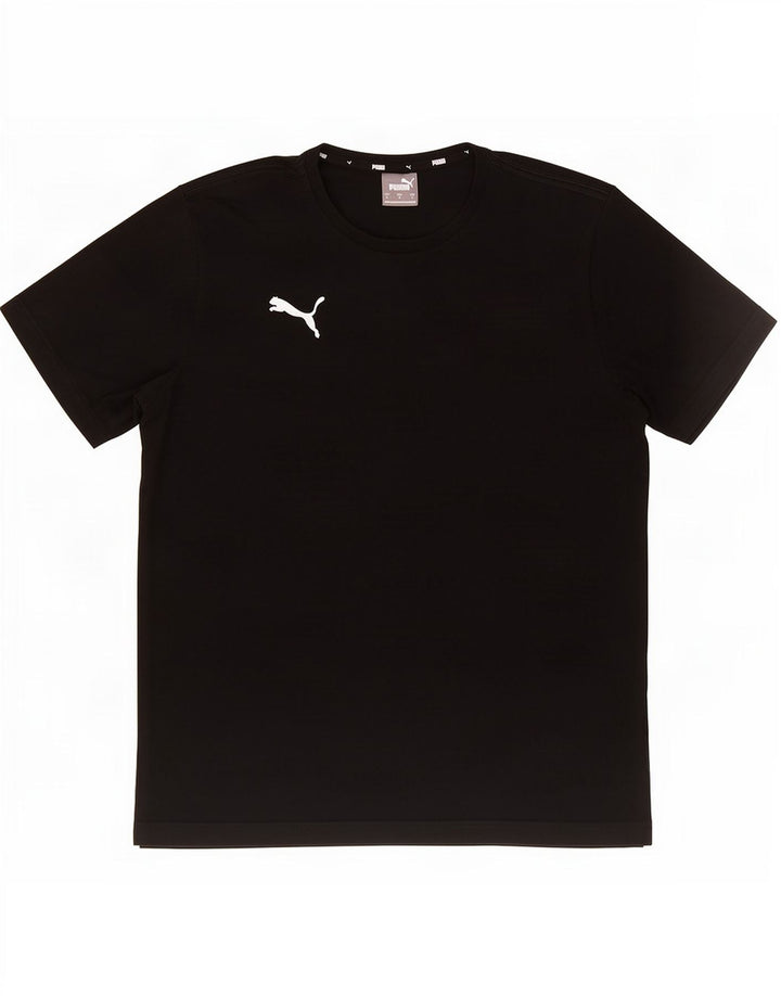 Puma Mens T-Shirt Top Large Black Cotton