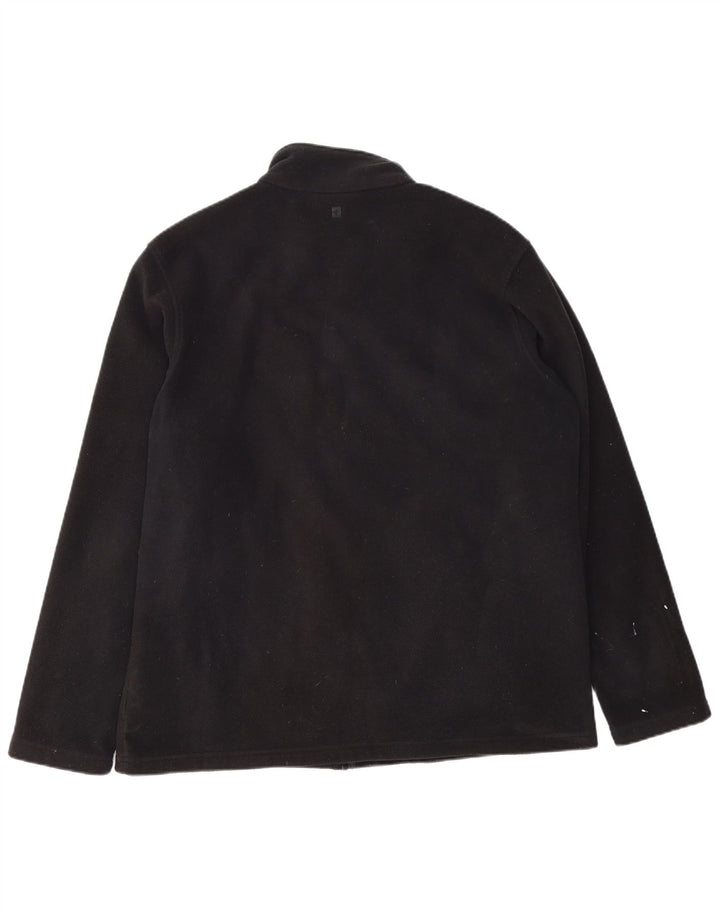 Mountain Warehouse Mens Fleece Jacket UK 42 XL Black Polyester