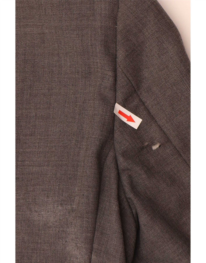Marks & Spencer Mens 3 Button Blazer Jacket UK 38 Medium Grey New Wool