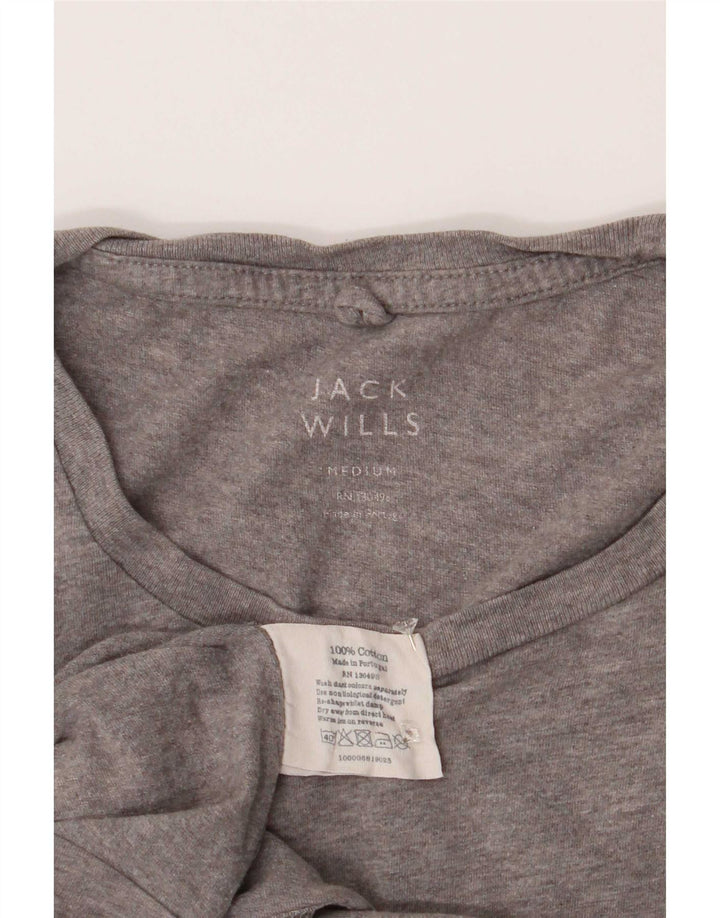 Jack Wills Mens T-Shirt Top Medium Grey Flecked Cotton