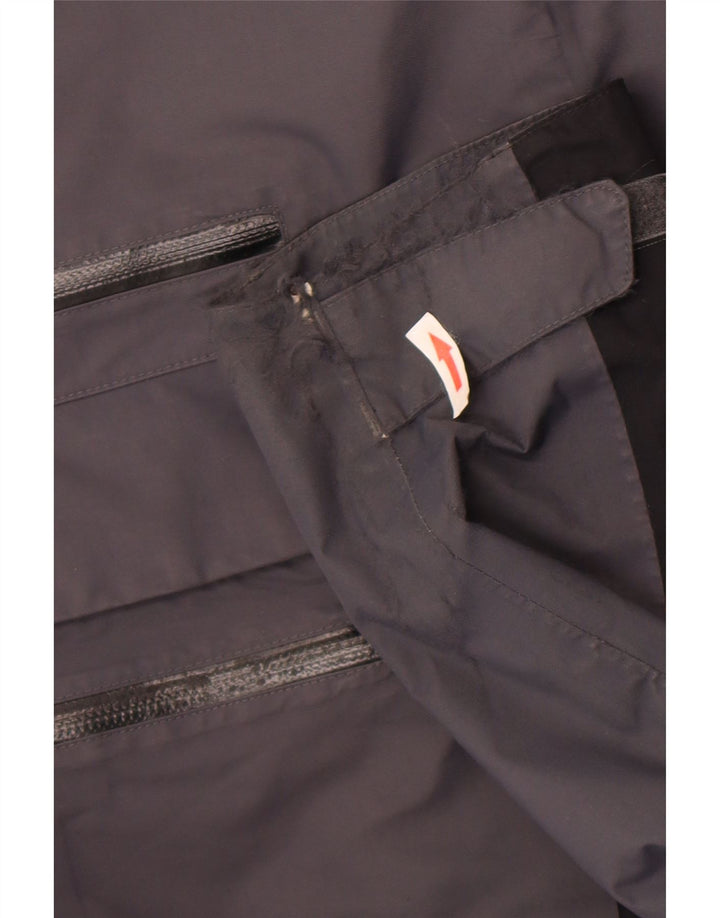 Jack Wolfskin Mens Rain Jacket UK 36/38 Medium Grey Colourblock Polyamide