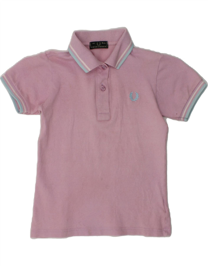 FRED PERRY Girls Polo Shirt 5-6 Years Pink Cotton | Vintage Fred Perry | Thrift | Second-Hand Fred Perry | Used Clothing | Messina Hembry 