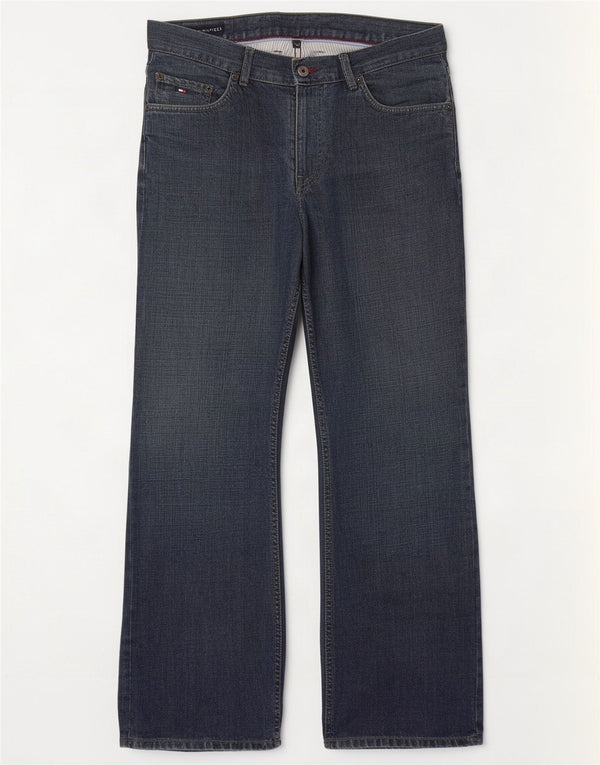 Tommy Hilfiger Mens Straight Jeans W34 L30 Navy Blue Cotton