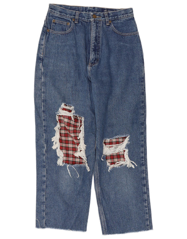 Eddie Bauer Womens High Waist Cropped Jeans US 8 Medium W28 L24 Blue