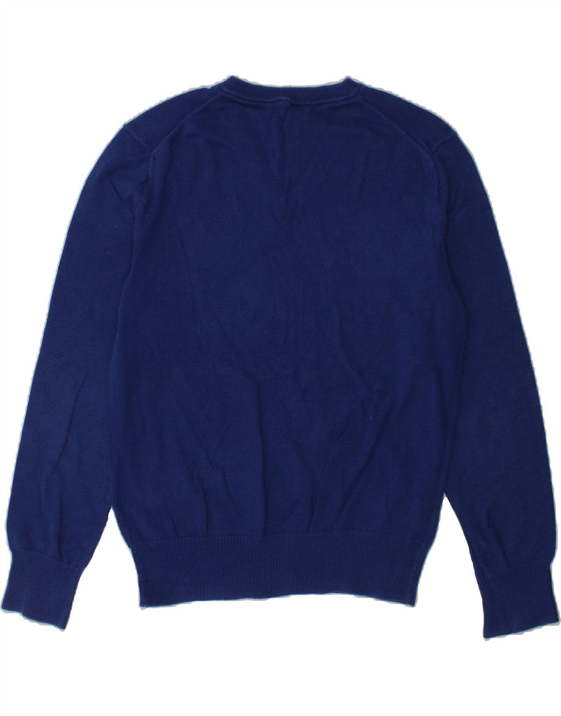 POLO RALPH LAUREN Boys V-Neck Jumper Sweater 7-8 Years Small  Blue Cotton | Vintage Polo Ralph Lauren | Thrift | Second-Hand Polo Ralph Lauren | Used Clothing | Messina Hembry 