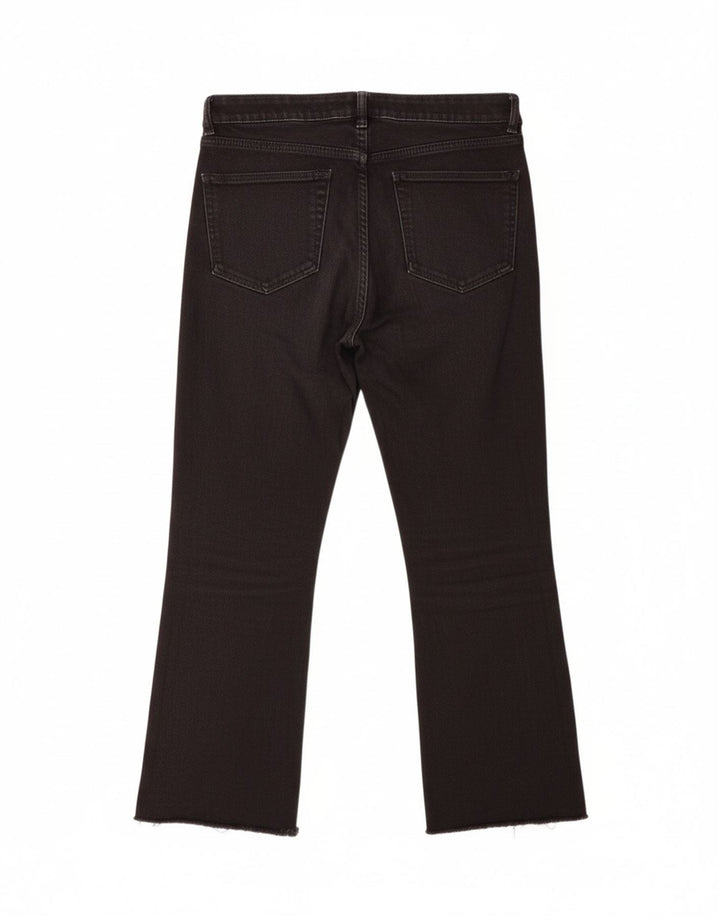ZARA Womens Crop Straight Jeans EU 42 Large W32 L25 Black Vintage Zara and Second-Hand Zara from Messina Hembry 