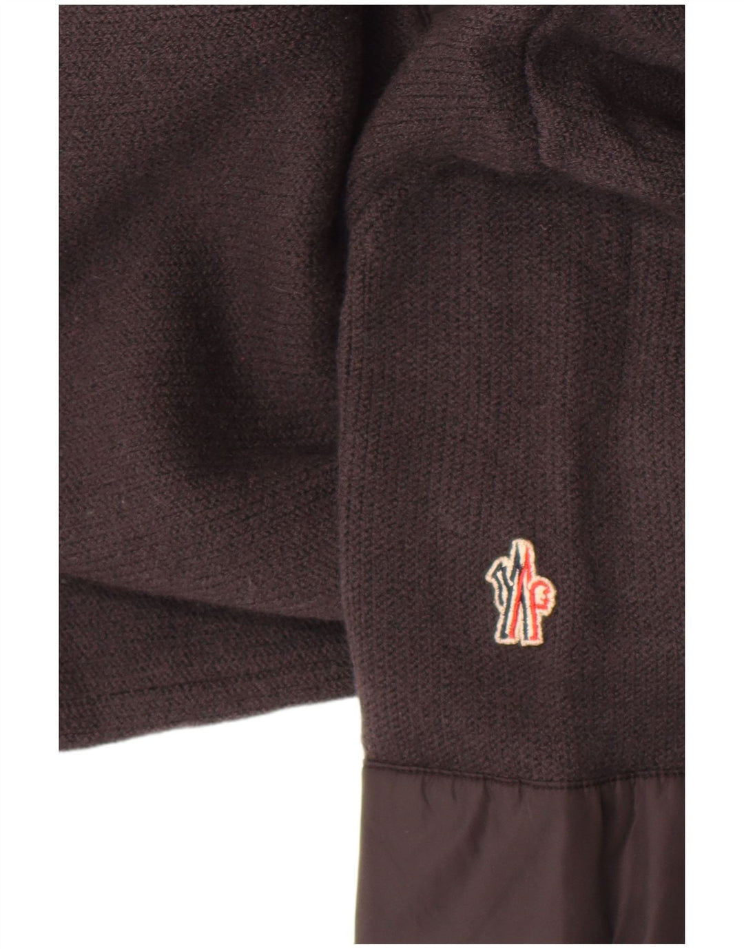 Moncler Mens Zip Neck Jumper Sweater Large Grey Wool