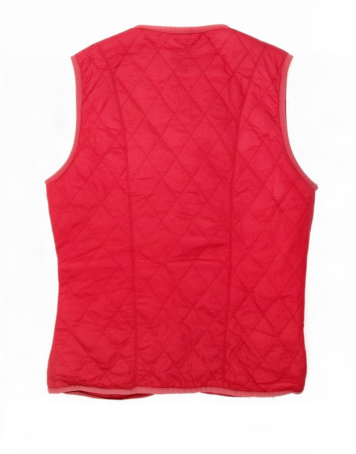 Barbour Womens Quilted Gilet UK 8 Small Pink