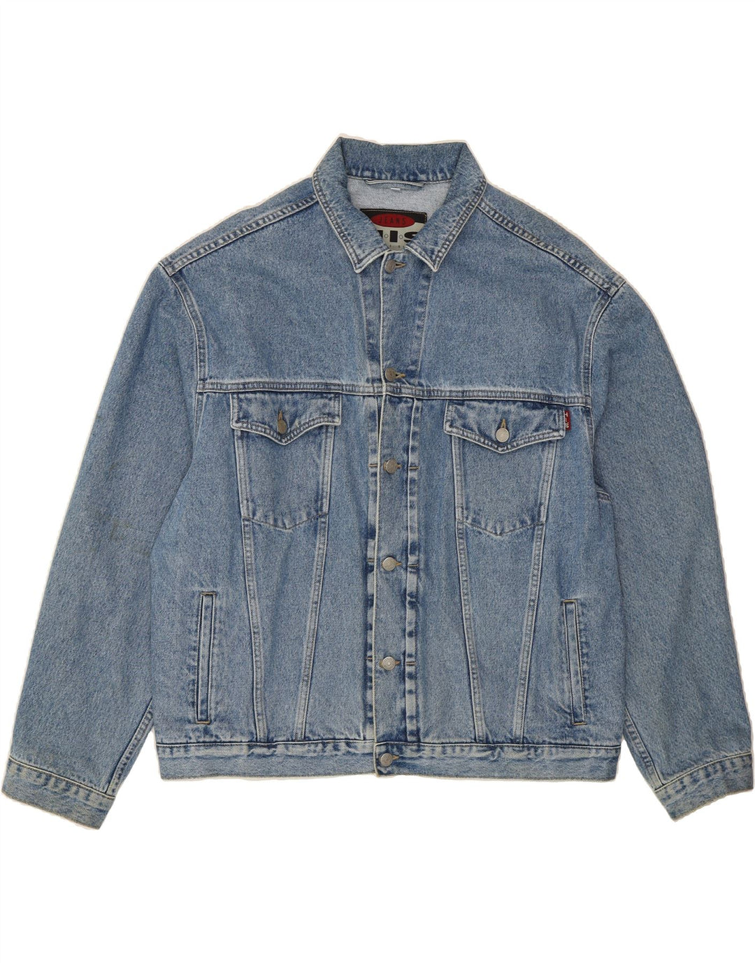 H.I.S Mens Denim Jacket UK 40 Large Blue Cotton Vintage H.I.S and Second-Hand H.I.S from Messina Hembry 