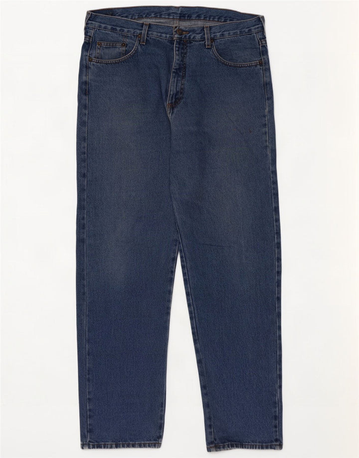 Lee Cooper Mens Straight Jeans W38 L32 Blue Cotton