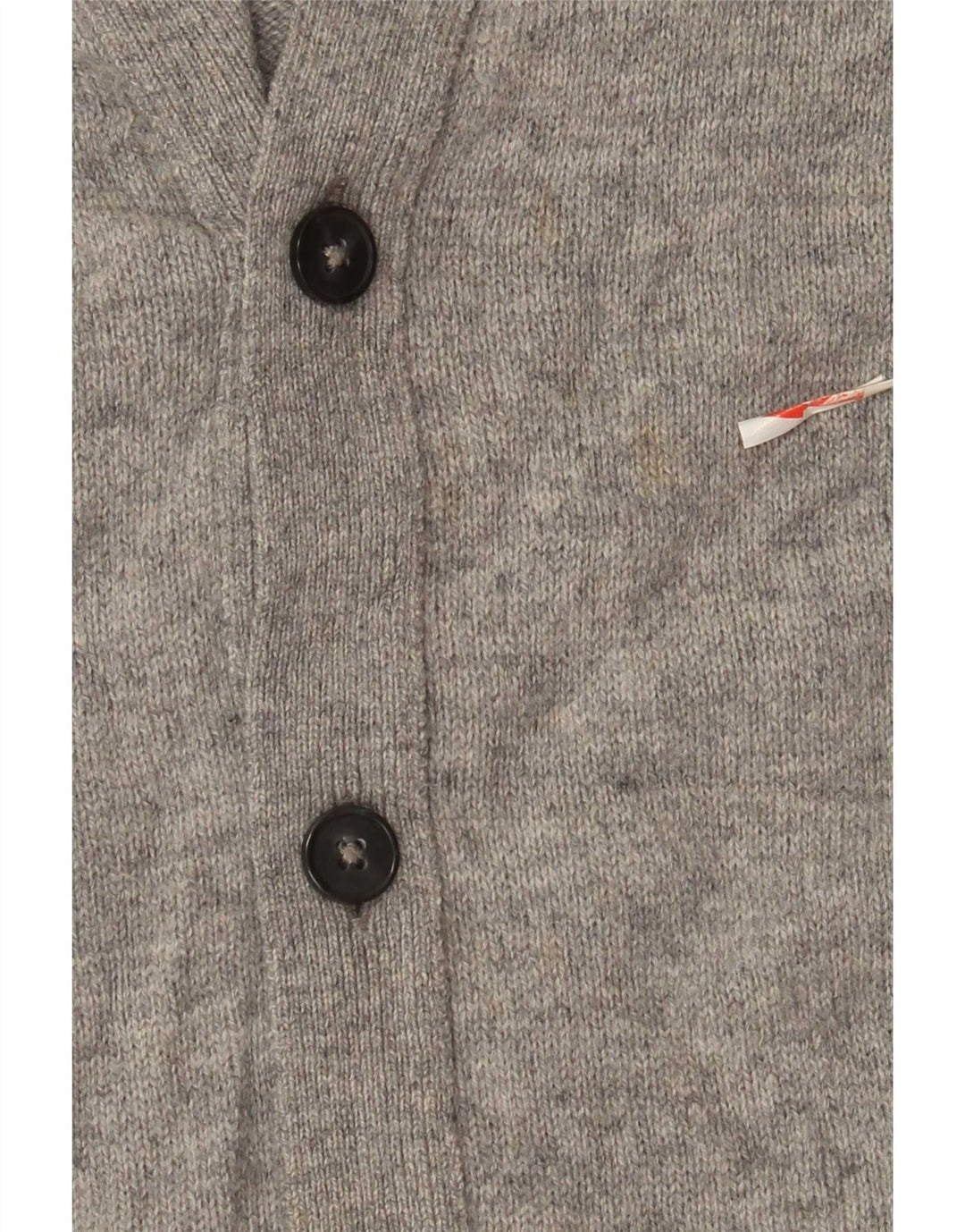 Marks & Spencer Mens Cardigan Sweater Medium Grey Lambswool