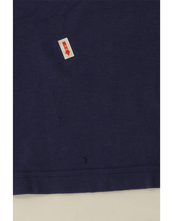 Tommy Hilfiger Mens Custom Fit Polo Shirt Medium Navy Blue Cotton