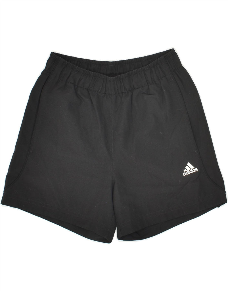 ADIDAS Boys Sport Shorts 11-12 Years Black Polyester | Vintage Adidas | Thrift | Second-Hand Adidas | Used Clothing | Messina Hembry 