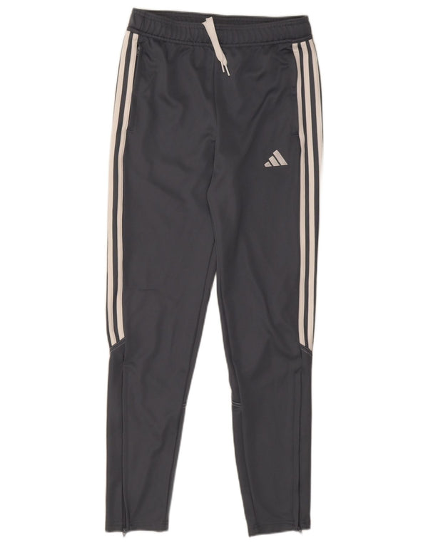 Adidas Boys Aeroready Tracksuit Trousers 13-14 Years  Grey Polyester