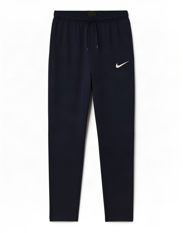 Nike Mens Dri Fit Tracksuit Trousers Medium Navy Blue Polyester