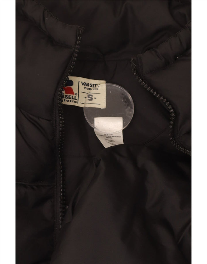 RUSSELL ATHLETIC Mens Padded Gilet UK 36 Small Black Nylon