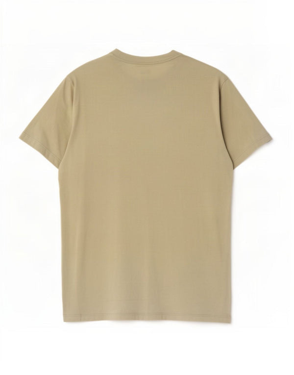 Jack Wolfskin Mens Graphic T-Shirt Top UK 40 Medium Beige Cotton