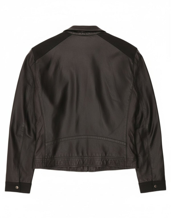 Gas Womens Bomber Jacket IT 52 XL Black Colourblock Polyester