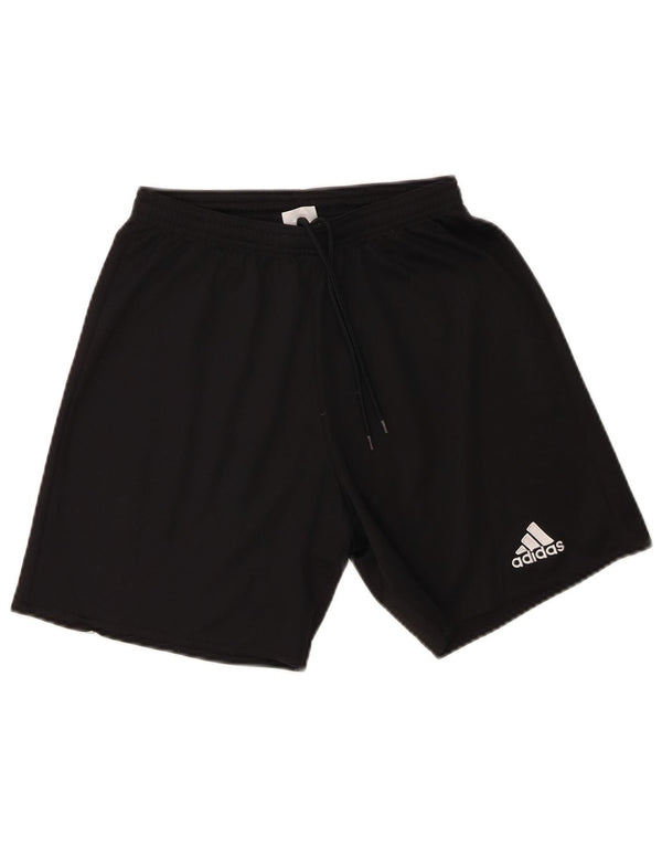Adidas Boys Climalite Sport Shorts 9-10 Years Small Black Polyester