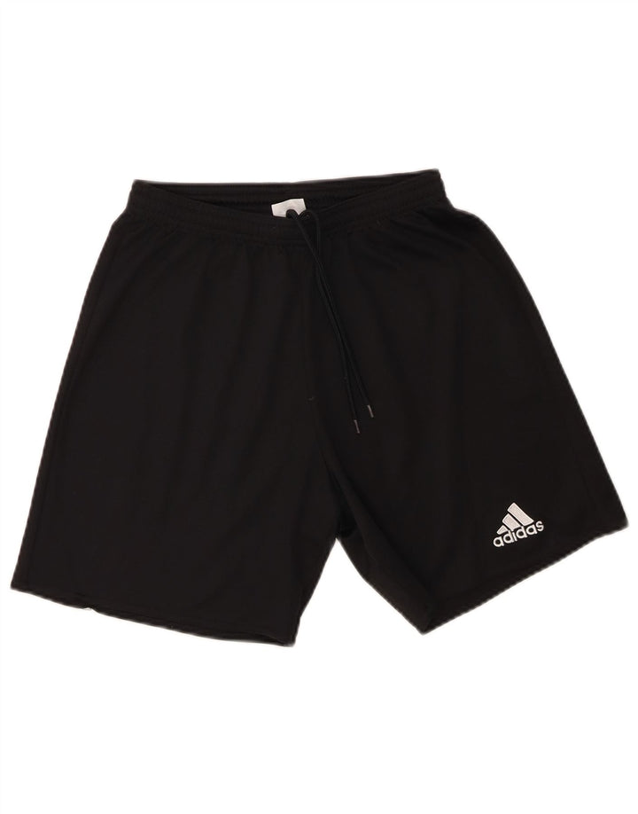 Adidas Boys Climalite Sport Shorts 9-10 Years Small Black Polyester